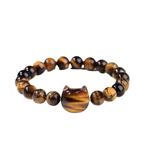 Money Attraction Cat Bracelet - Black Obsidian Women Bracelets -Wealth Prosperity Abundance Stone Bead Bracelet, Entrepreneur Business Luck Beaded Bracelets,Spiritual Mood Energy Cute Protection Stretch Bracelet,Health Good Luck Feng Shui Bracelets For Women Gifts For Women