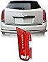 AKKON - Fits 2010-2016 Cadillac SRX LED Running Reverse Chrome Red Clear Tail Lamp Brake Light Driver Left Side