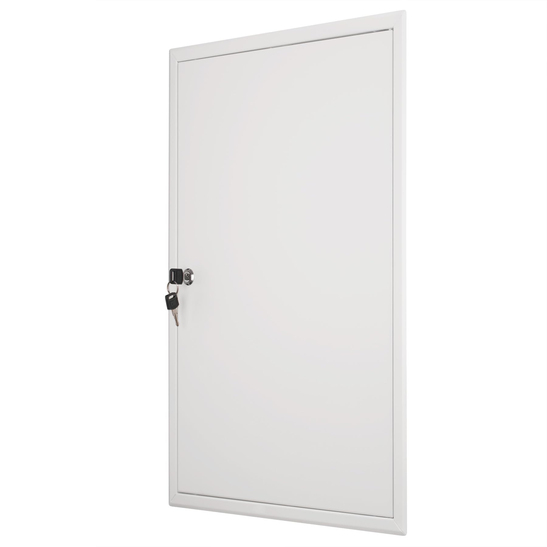Revisionsklappe 40x60 cm Stahl - 1 mm starke Ausführung mit Schließzylinder - weiß - MW multi werkzeug