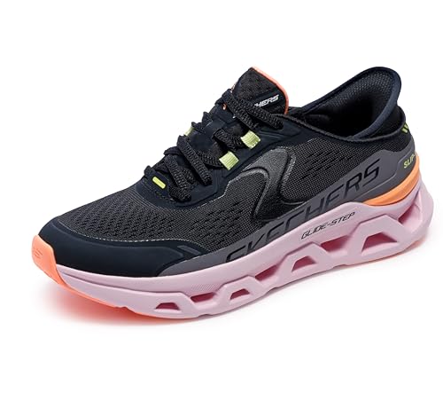 Skechers Women's Glide-Step Altus Hands Free Slip-Ins, Black/Multi, 9.5