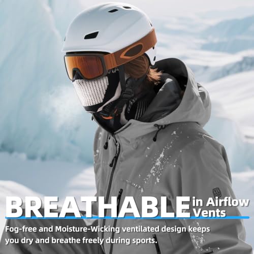 Image of Winter Neck Gaiter Warmer Scarf Cold Weather Windproof Face Mask for Man & Women - Ski Mask for Outdoor Sports