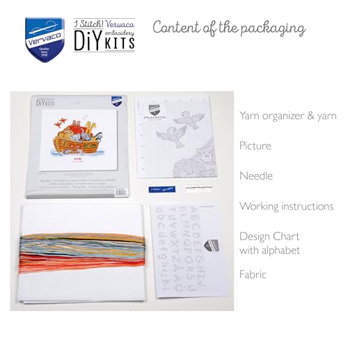 Point de croix compté kit complet pour broder un tableau facilement