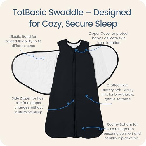 Image of Newborns Swaddle Sleep Sack 0-3 Months, 1.0 TOG Baby Blanket for Newborns, Soft Sleeping Bag for Infants