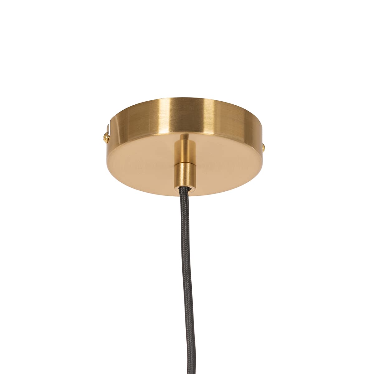 Qazqa Pendelleuchte LAURA Gold Mit Glas – Art Deco, Dimmbar, E27, Für Wohnzimmer & Küche