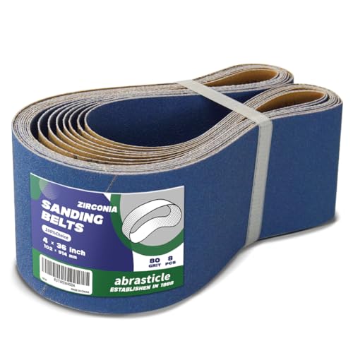 4" x 36" Zirconia Sanding Belts for Metal - 4 x 36 Inch Zirc