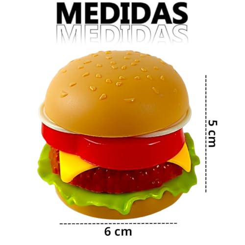 Brinquedo Mini Hambúrguer Burger monta e desmonta Fast food