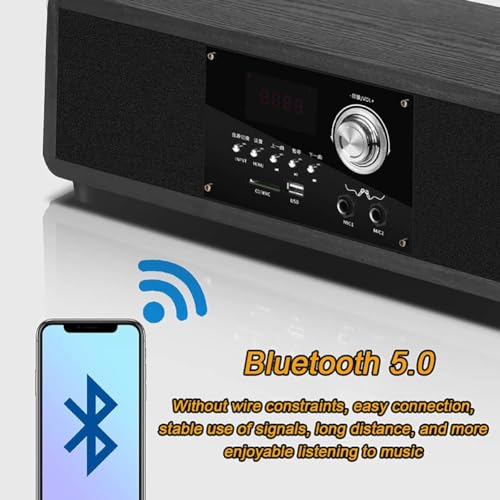 Système de son Home Cinéma 100 W, son surround sans fil Bluetooth 5.1 avec télécommande, son stéréo immersif à 360° pour un divertissement à domicile ultime