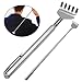 Extendable Back Scratcher, 7''-21'' Metal Portable Telescoping Back Scratcher for Men Women Adults (Silver)