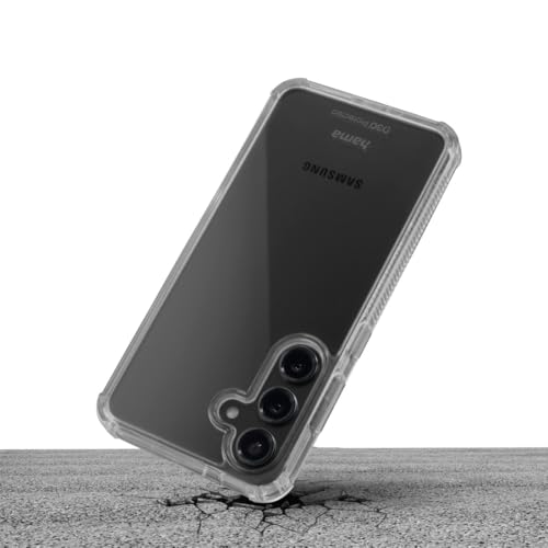 Hama Coque de Protection « Extreme Protect » pour Galaxy S24 FE (Bumper D3O sous Licence Officielle, Anti-Chocs, Anti-Chute et incassable, Transparente, sans jaunissement, Coque de Charge inductive)