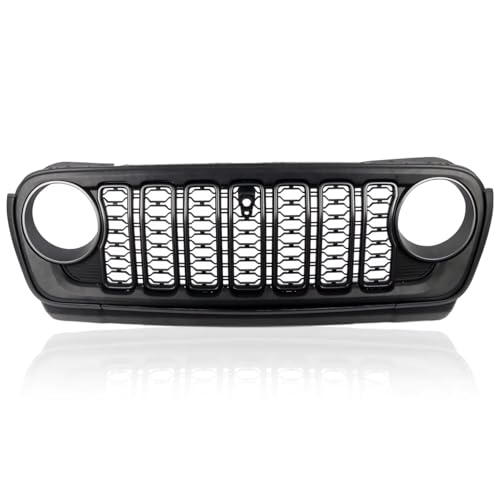 Grille de protection de calandre avant avec trou caméra Jeep Wrangler JL Gladiator