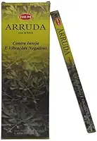 Kit de Incenso Indiano Arruda para Proteção e Limpeza Energética, 6 Unidades
