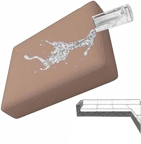 WAGHW Outdoor Patio Cushion Covers 50x50 60x60cm Waterproof Garden Sofa Seat Cushion Slipcovers with Zipper Furniture Protectors Covers for Indoor Outdoor Couch Rattan Furnitur(A7,55x45x10cm)