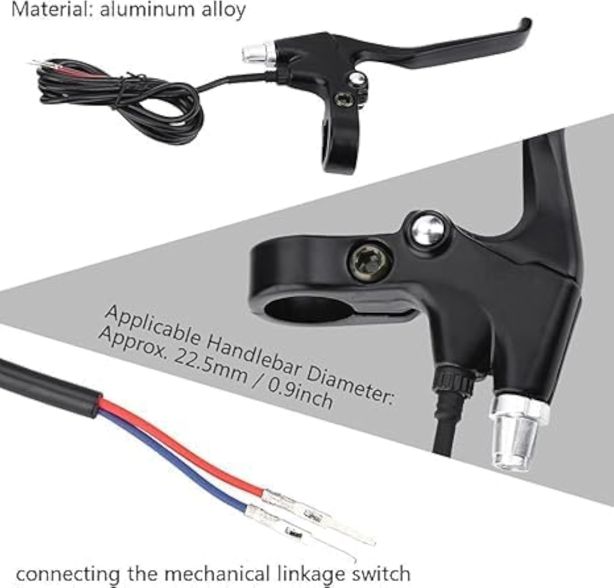 Left Brake Lever Assembly for Electric Scooter