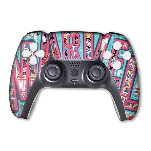 Image of Marrvel Custom PS-5 Controller Wireless compatible with Play-Station 5 Console by BCB Controllers | Proudly Customized in USA with Permanent HYDRO-DIP Printing (NOT JUST A SKIN) 1