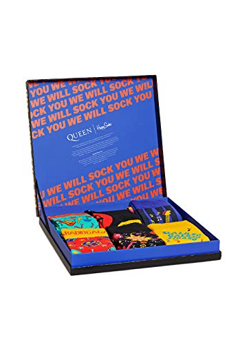 Happy Socks Queen Collectors Edition Gift Box- Set of 6 Pairs Mens Socks US 8-12