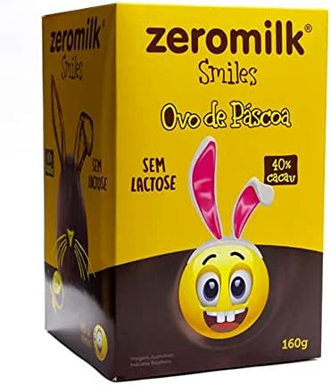 Ovo de Páscoa Smiles 40% Cacau sem Lactose 160g - Zeromilk