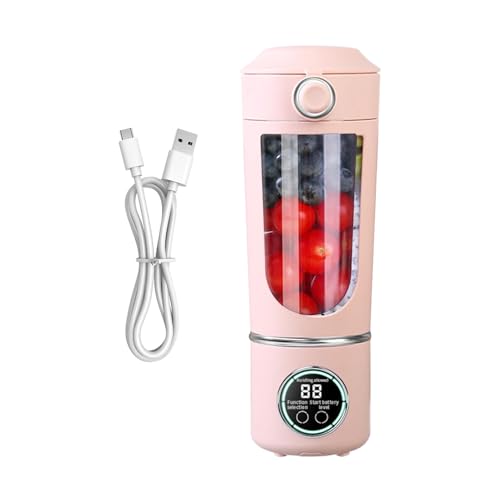 Vaso Batidora Portátil - Batidora Eléctrica de Vaso de 700ml para Frutas y Verduras de Cocina | Licuadora Personal para Batidos - para Cocina, Viajes, Gimnasio, Oficina, Universidad, Hogar, Hotel