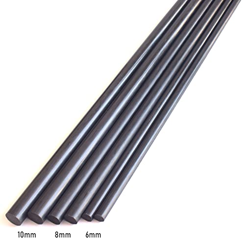 Cncarbonfiber CARBONROD-2P-10*420 2Pcs 10Mm Carbon Fiber Rods 10X420Mm,10Mm Solid Carbon Fiber Tube(Pultrusion) Length 420Mm thumb #3