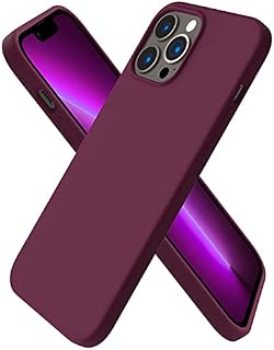 ORNARTO Compatible with iPhone 13 Pro Max Case 6.7", Slim Liquid Silicone 3 Layers Full Covered Soft Gel Rubber Case Cover 6.7 inch-Black