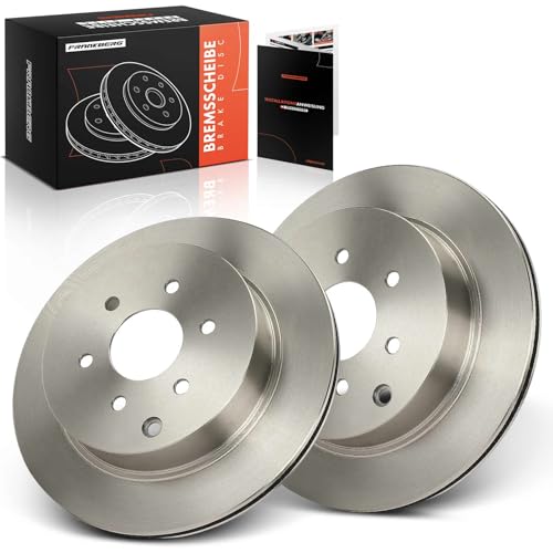 Frankberg Brake Disc Set incl. 2x Discs Rear Vented Ø308mm Compatible with Pathfinder III R51 Pathfinder III Van R51 Replace# 43206EB300