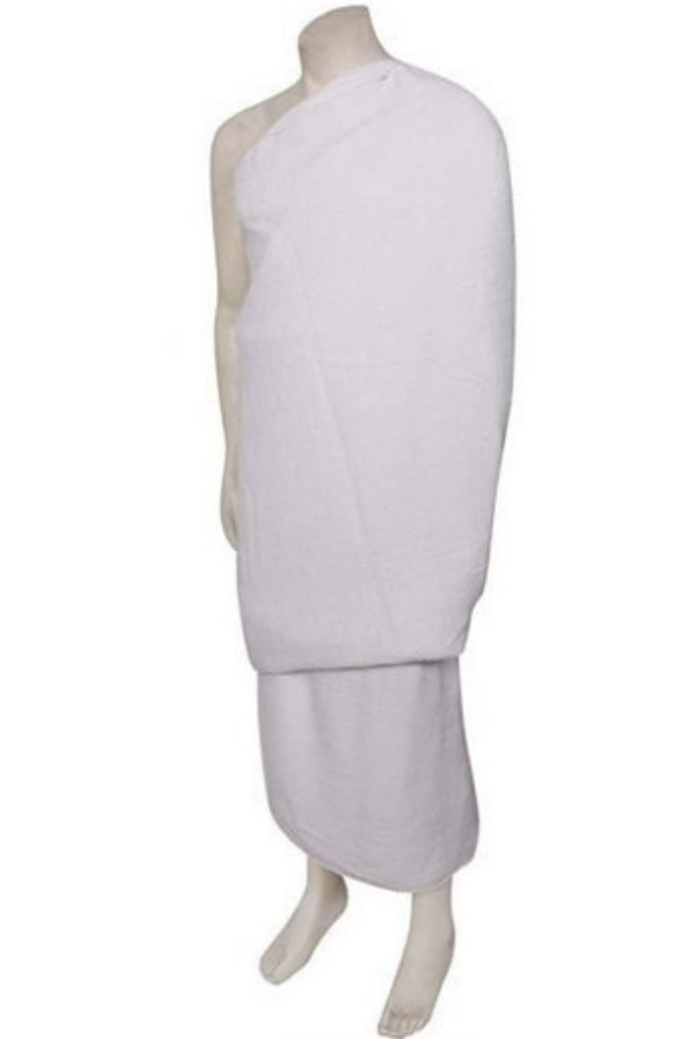 HORIZON CG Men's Pure Cotton cloth White Eharam/Ahram/Ihram for Hajj or Umrah (Free Size)/(top and Bottom)-picture-28