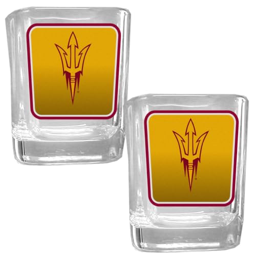 Unisex NCAA Arizona State Sun Devils Square Glass Shot Glass Set - Set of 2