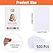 500 Pack Premium Blank PVC Cards, White CR80 30 Mil Plastic ID Cards for Photo ID Badge Printers, Blank Credit Card Business Card Fit Most Printers
