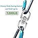 Bonsicoky Heavy Duty M8 304 Stainless Steel Swing Swivel, 360 Degree Rotational Device Hanging Accessory for Web Tree Swing, Hammock Chair, Aerial Yoga, Climbing Rope, Hold Up to 1200LB