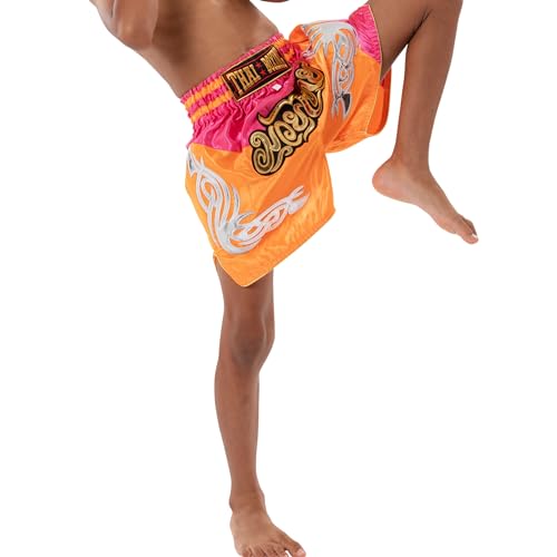 MUAY NATION Shorts de Muay Thai para crianças (2 anos - 12 anos) para meninas e meninos boxe para ki