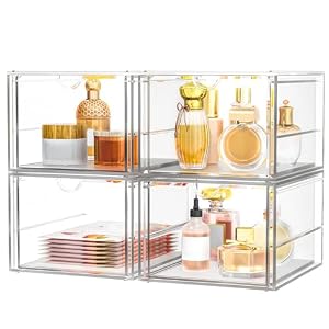 Versatile Acrylic Makeup Organizer, Drawer Organizer...