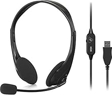 Professional USB stereo headset with natural sounding microphone for clear VoIP and conference calls Ideal for open office settings, work from home, e-learning, listening to music and online gaming Closed-back design ensures consistent listening envi...