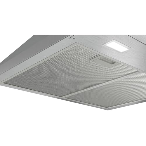 Bosch DWP66BC50 Wandesse, Um und Abluft, Led-Beleuchtung gleichmäßige Ausleuchtung, Drucktastenschalter, 3 Leistungsstufen, Metallfettfilter spülmaschinengeeignet, Serie 2, 60 cm breit
