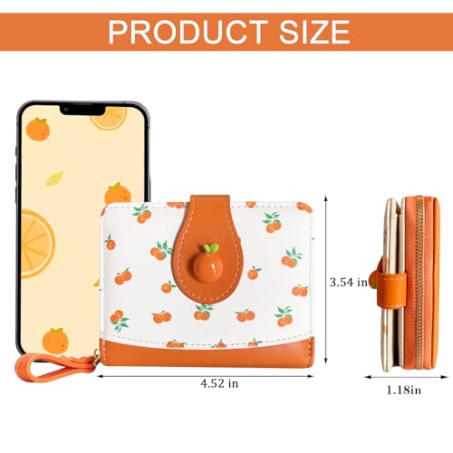 Image of Sunwel Fashion Girls Cutest Prints Wallet Card Slots Small Wallet with Zipper Coin Pouch Wallet for Women