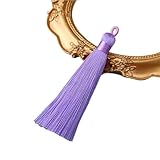 Photo Gallery nappe, nappe per artigianato, 10 pezzi di nappe in seta e poliestere, for tende decorazioni for la casa, pendenti con lunghe 9 cm, accessori fai da te(light purple) Photo Gallery nappe, nappe per artigianato, 10 pezzi di nappe in seta e poliestere, for tende decorazioni for la casa, pendenti con lunghe 9 cm, accessori fai da te(light purple)