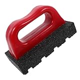FOYTOKI Concave Grinding Block Tool for Concrete Finishing Rub Brick Tool Handle for Masonry Work Brick Cleaning Brush Cement Smoother for Removing Stains and Smoothing Surfaces - Image 1