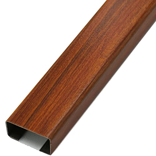 Kabelkanal Kabelschlauch Kabelmanagement Drahtabdeckung für walnussfarbenen Hartholzboden - Vintage Heavy Duty Power Cord Management, Große, wasserdichte, selbstklebende Kabelabdeckung aus Metall