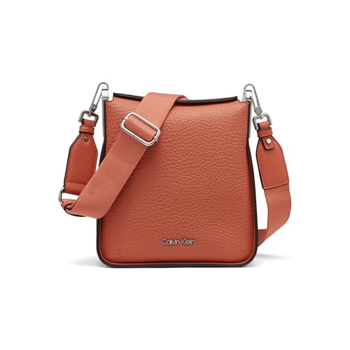 Calvin Klein Fay North/South Small Crossbody, Chili Spice, One Size