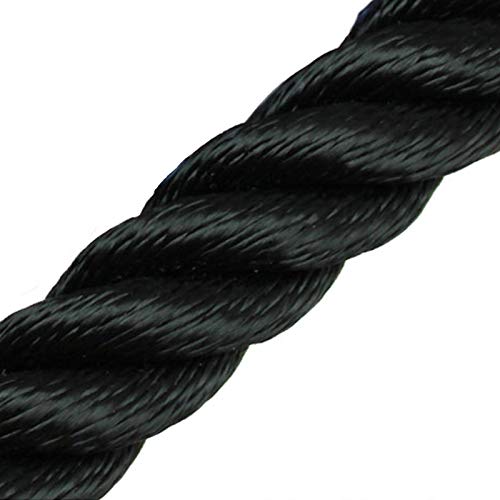 Preisvergleich Produktbild Handlaufseil Absperrseil 30 mm - 4fach geschlagen Farbe: schwarz