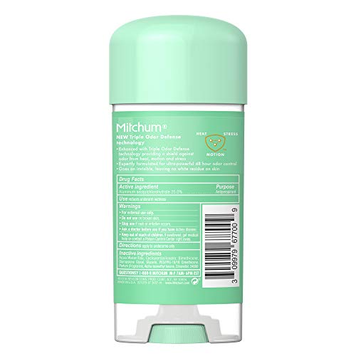 Image of Mitchum Women Gel Antiperspirant Deodorant, Shower Fresh, 3.4oz.