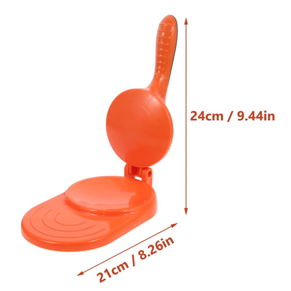 DOITOOL 2pcs Dumpling Wrapper Maker Manual Tortilla Maker Press Corn Tortillas Sugar Pancakes Dumpling Skin Dough Presser Dumpling Pie Mould Maker Dumpling Wrapper Orange