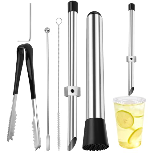 Luxiv 5P Straw Hole Puncher Set 304 Stainless Steel Drink Punching Tools