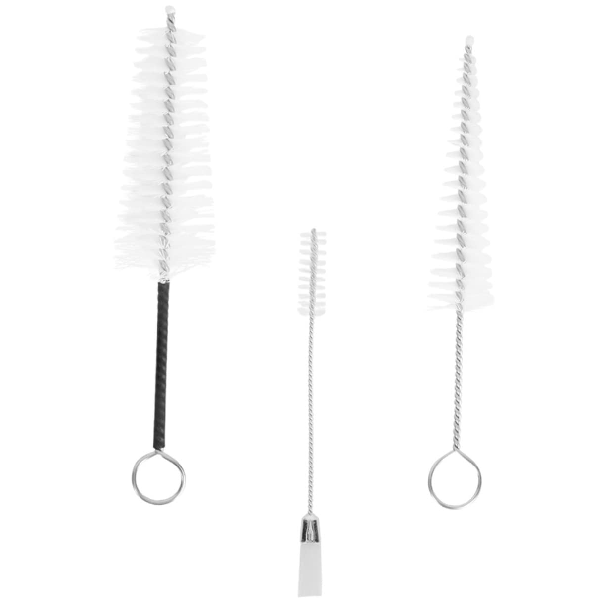 Milisten 3pcs Universal Flute Cleaning Brush for Clarinet Saxophone Non-s Scratch Brush Stainless Steel Nylon Material