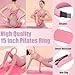 Pilates Kit Pilates Essentials Kit for Women 13 PCS Pilates Ring and Ball Set with Resistance Band,Adjustable Ankle Wrist Weights,Stretch Ring,Exercise Bands,Pilates Equipment for Home Workouts