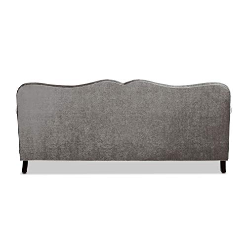 Jennifer Taylor Home Legacy Camelback Sofa Nail Head Accents, Grey #TOP5