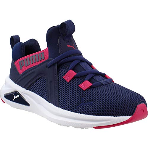Image of PUMA unisex child Enzo 2 Weave Slip on Sneaker, Peacoat-bright Rose, 1.5 Little Kid US