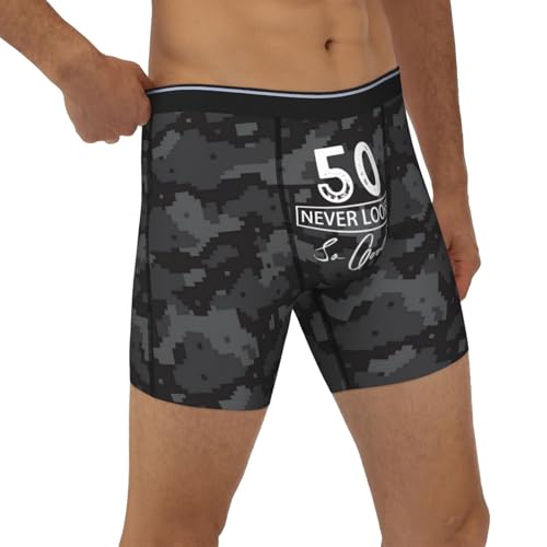 50 Year Old Never Looked So Good Men's Underwear Ultra Soft Stretch Boxer Briefs,4