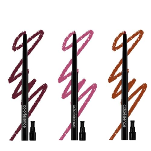 Image of Coloressence Pout Perfect Matte Lip Liner Combo Set of 3 Shades (Bold Combo) | Long Lasting | Lightweight | Highly Pigmented | Non-Drying Formula | Waterproof