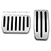 RangerRider Model S X Non-Slip Foot Pedal Covers , A Set of 2 Aluminium Alloy Accelerator and Brake Pedal Pads for Tesla Model S and Model X