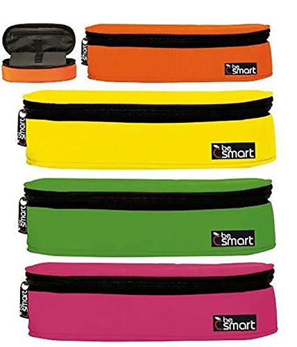 GESCO - Estojo porta cores oval be Smart 4 cores néon