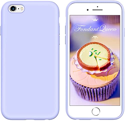 iPhone 6s Case iPhone 6 Case Liquid Silicone, GUAGUA Soft Gel Rubber Slim Lightweight Microfiber Lining Cushion Texture Cover Shockproof Protective Phone Cases for iPhone 6/6S Lilac Purple